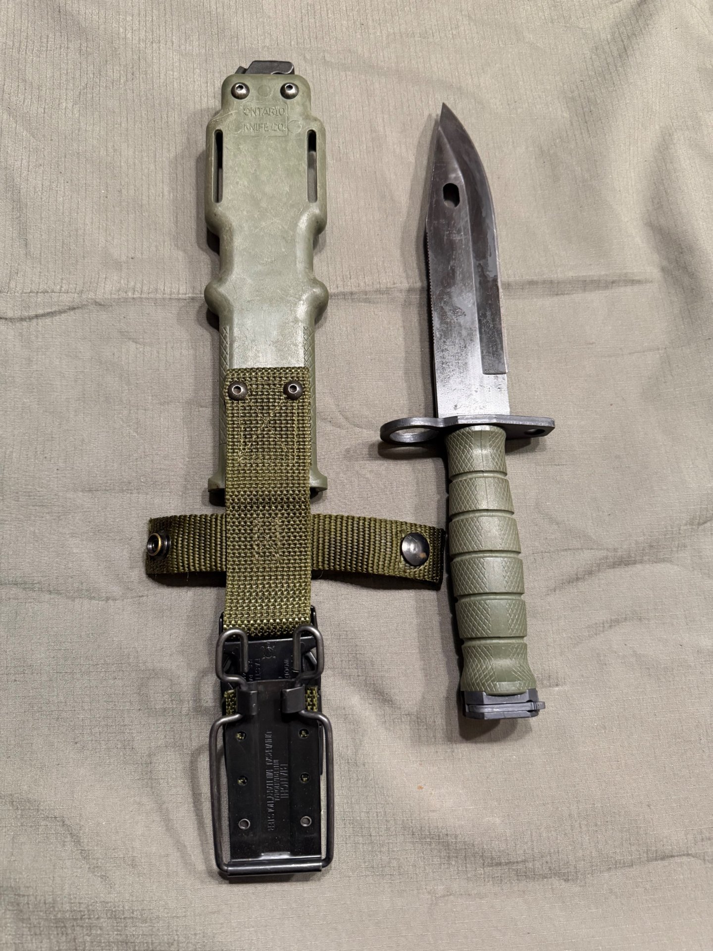 Ontario M9 Knife / M9 Bayonet – Olive Drab – leicht gebraucht – Bild 3
