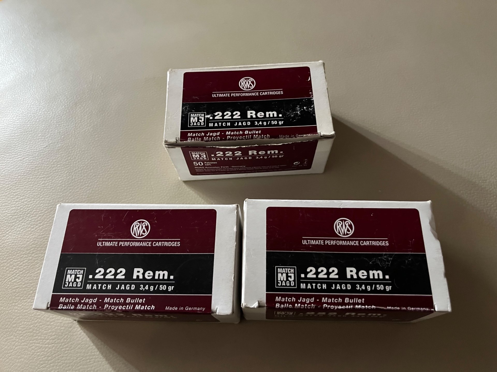 RWS .222 Rem. Match Jagd Büchsenpatronen (115 Patronen) – Bild 1
