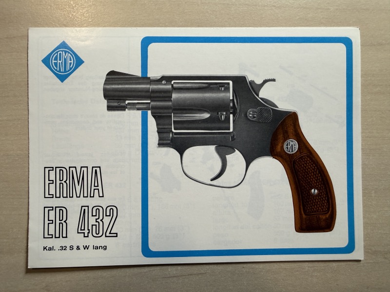 Bedienungsanleitung Revolver Erma ER 432 - NEU – Bild 1