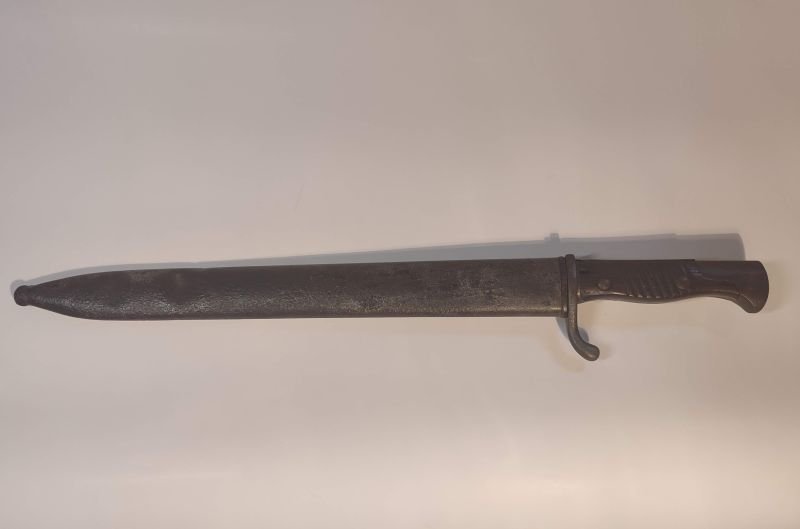 Bajonett Seitengewehr 98/05 mit Sägerücken inkl. Scheide Anker Werke Bielefeld 1. Weltkrieg – Bild 2