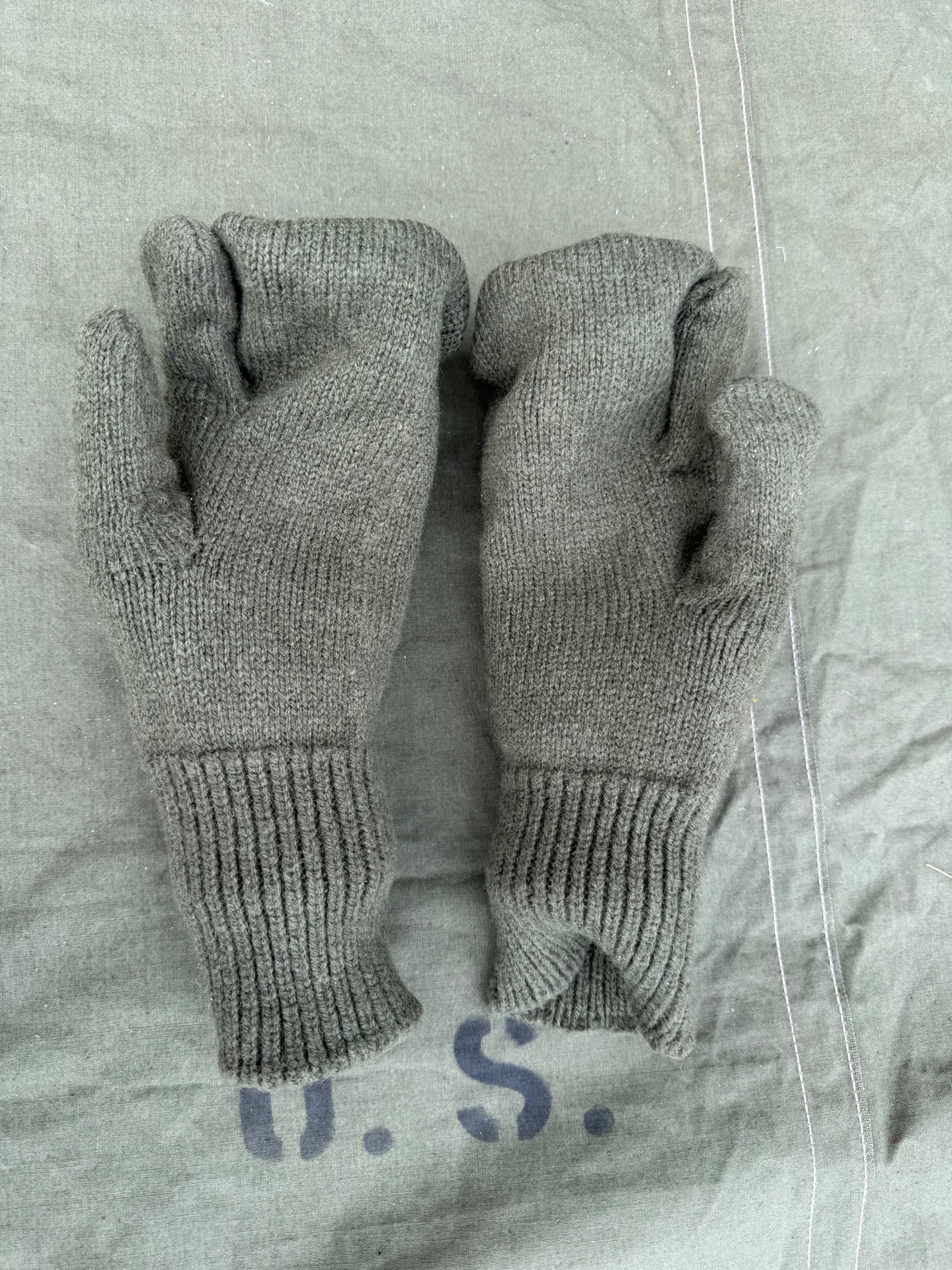 US Army Mitten Inserts Wool Nylon Trigger Finger Handschuhe M Jagd Schießsport – 3. kép