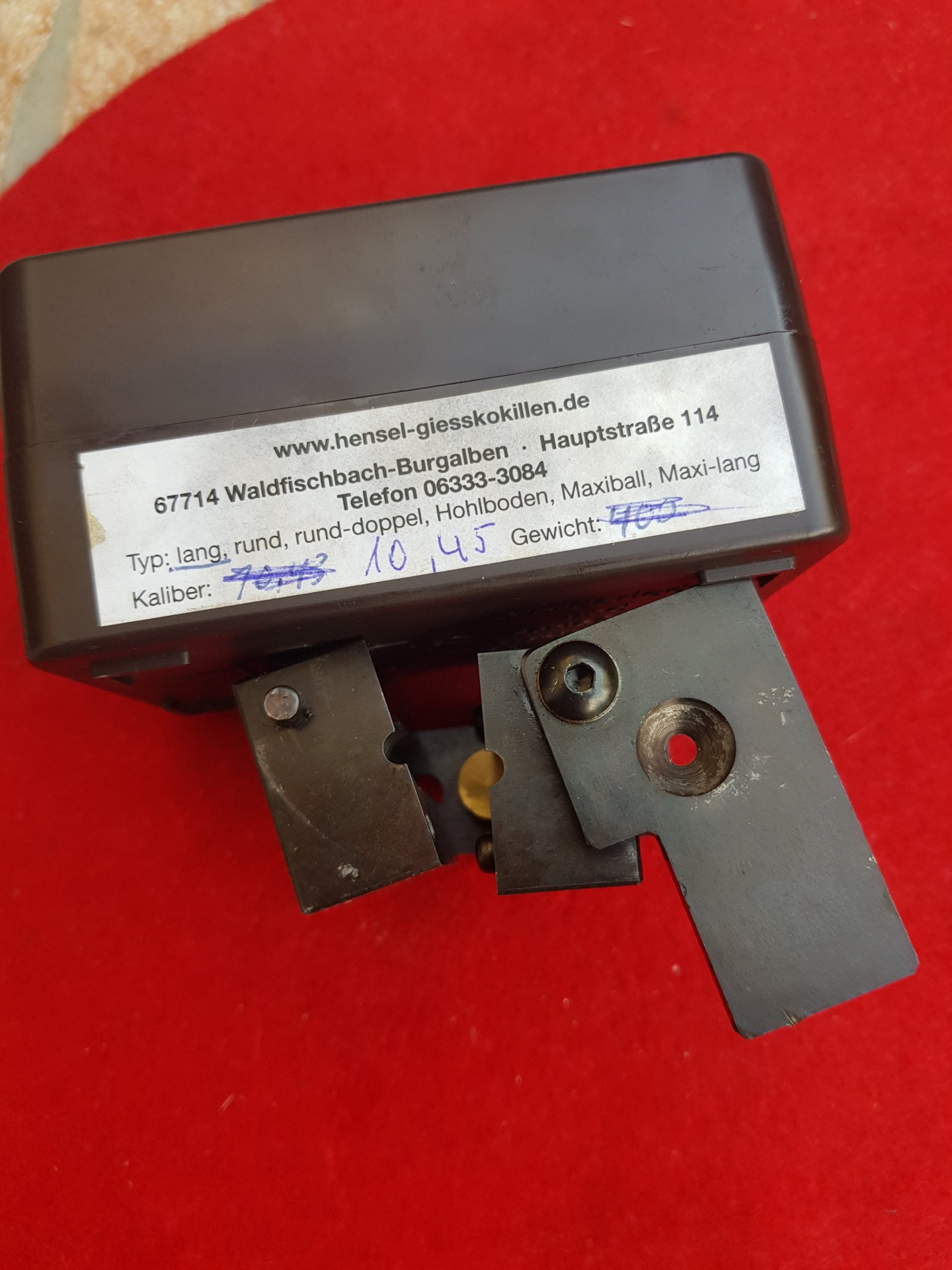 Hensel-Kokille Langgeschoss 10,45mm – Bild 4