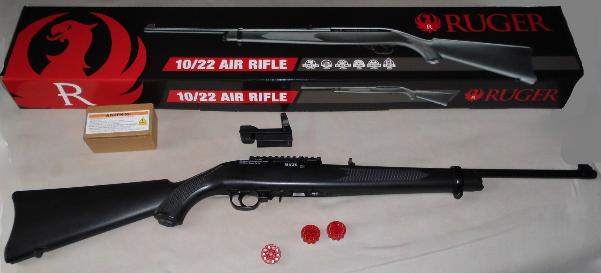 Ruger 10/22 Co2-Gewehr 4,5mm Diabolo mit Zubehör. – Bild 1