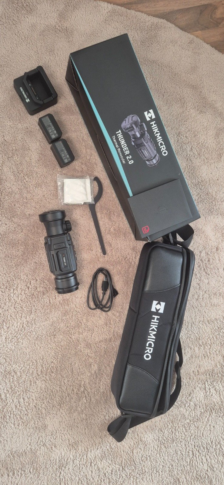 Hikmicro Thunder TQ50C 2.0 Wärmebildvorsatzgerät inkl. Adapter /kein Pulsar, Nocpix,Thermtec etc. – Bild 1