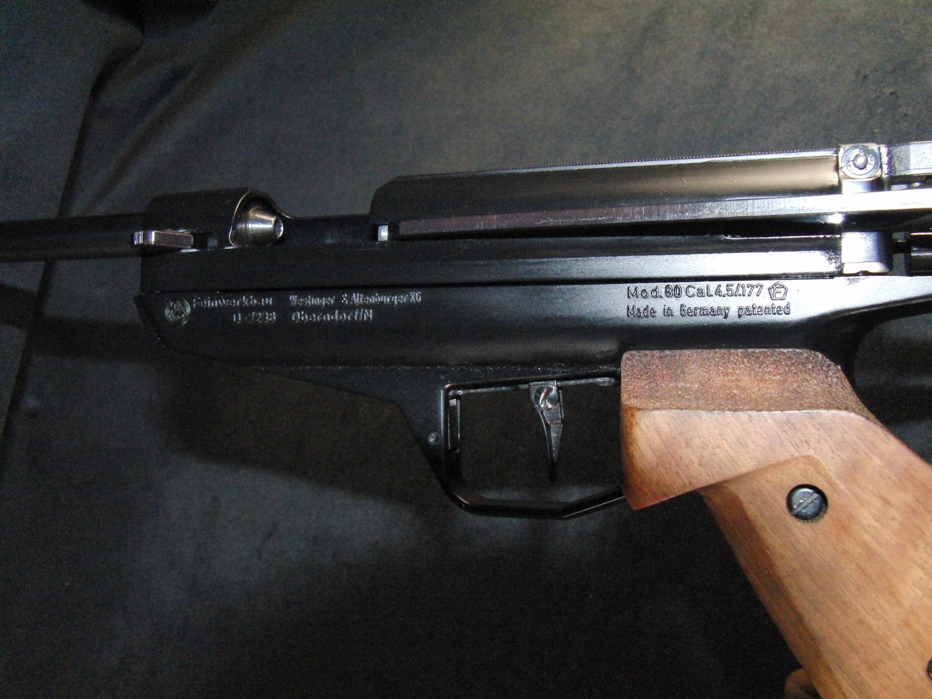 Luftpistole feinwerkbau Model 80 cal 4,5/.177 F im fünfeck – Bild 6