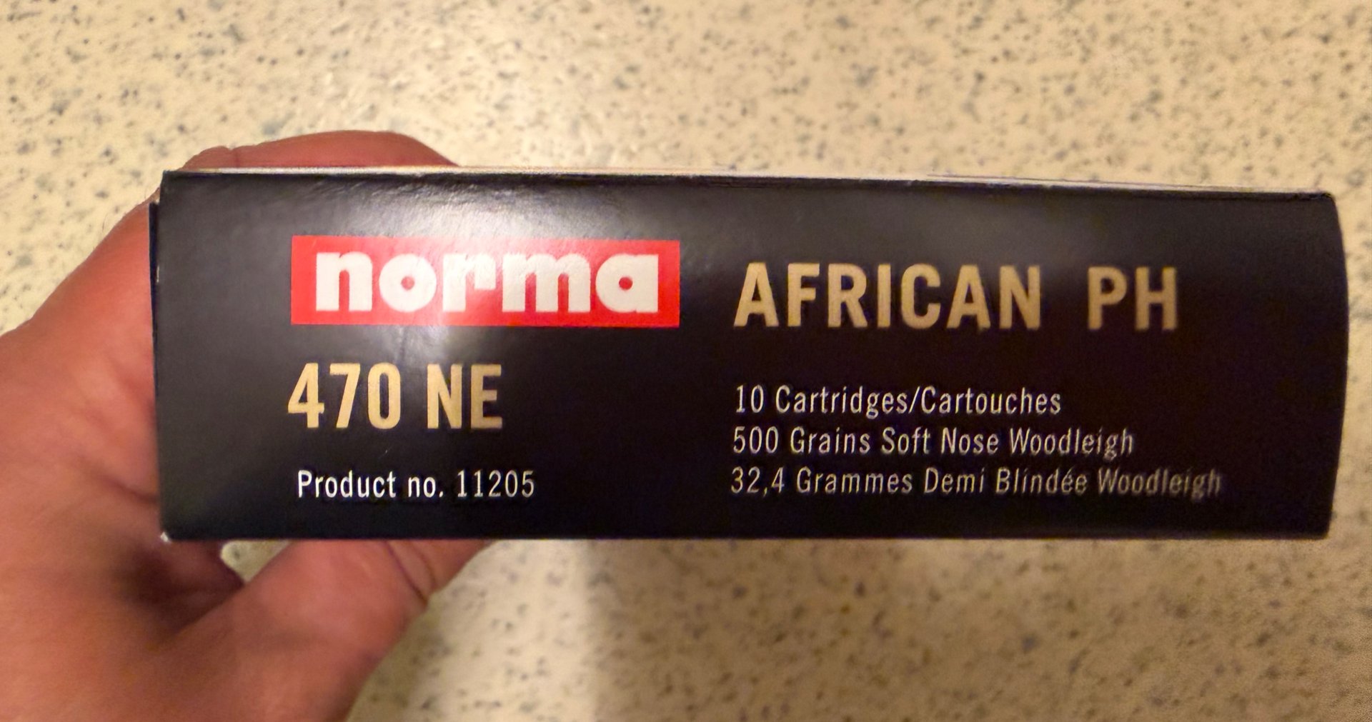 NORMA African PH .470 Nitro Exp. Woodleigh Softpoint 32,4g/500gr UVP 216€ – Bild 1