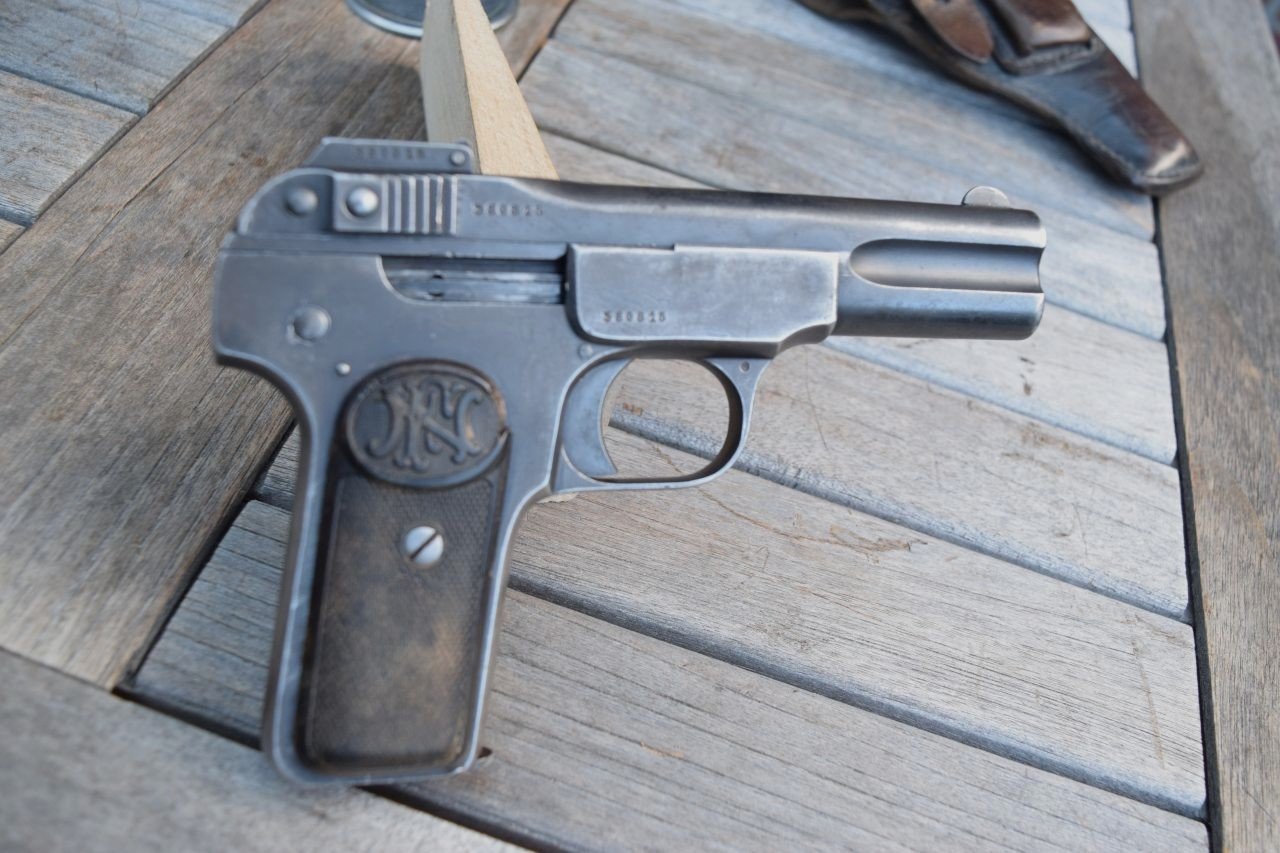 Belgien FN Modell 1900 deutsche Beschriftung Polizei Kal. 7,65 Sammlerwaffe – Bild 5