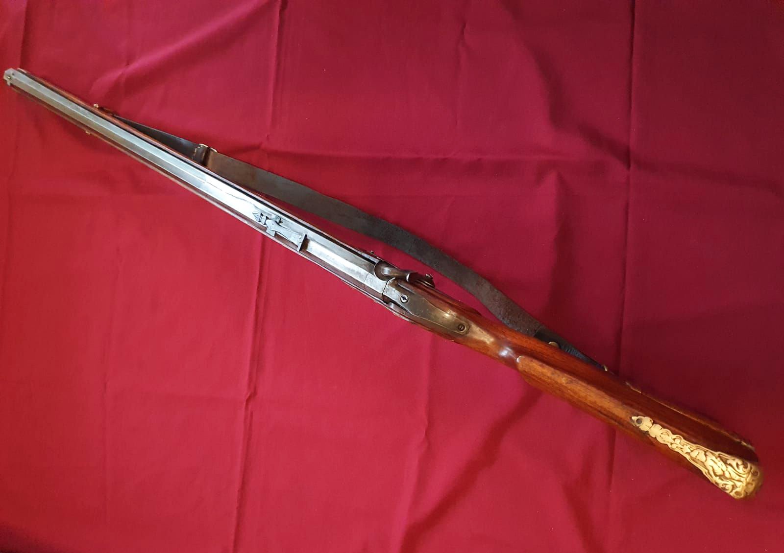 Altes originales Vorderlader-Perkussionsgewehr (sehr schwere Ausführung) Cal. ca. 17,4mm – Bild 3
