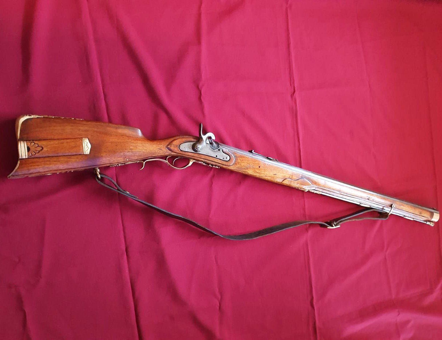 Altes originales Vorderlader-Perkussionsgewehr (sehr schwere Ausführung) Cal. ca. 17,4mm – Bild 2