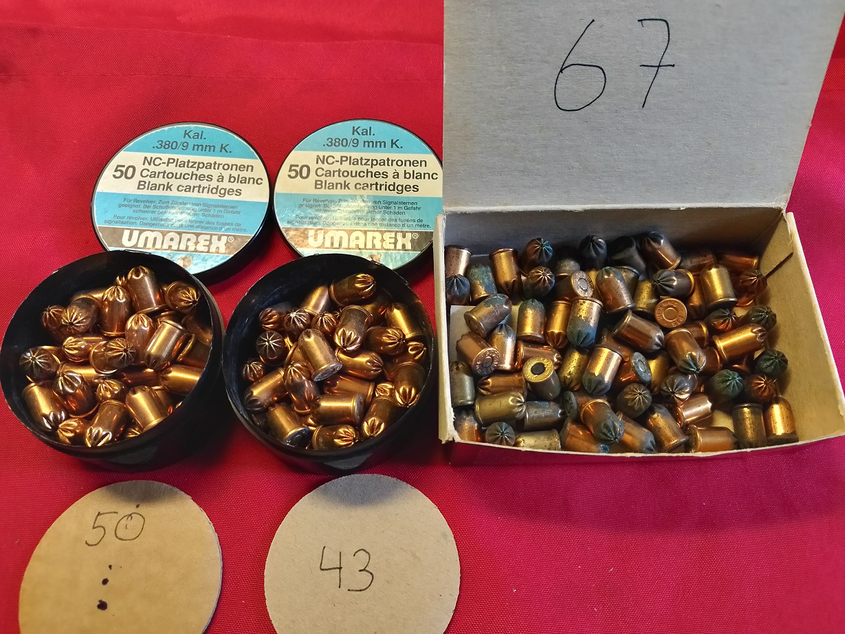 Alte 380/9mm K Platzpatronen **160 Stück**Revolver** – Bild 1