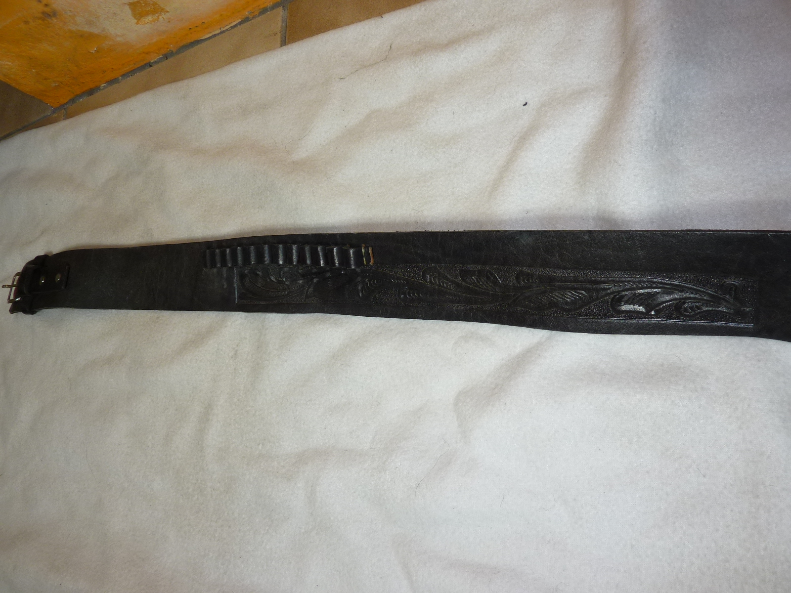 Western Holter aus schwarzem Leder – Bild 3