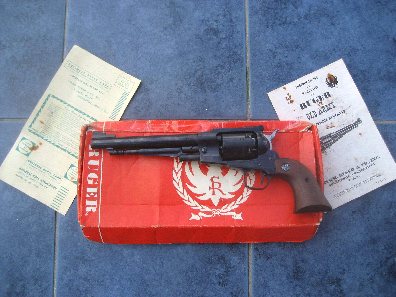 Ruger Old Army .44 BP in der OVP u. Papiere, schöner Zustand – Bild 2