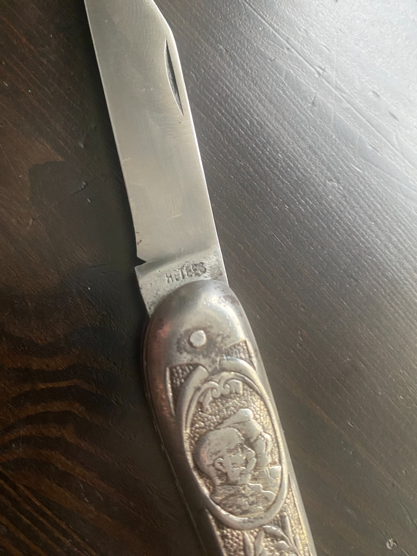 Patriotisches Klappmesser Kaiser Wilhelm II 1915 – Bild 6