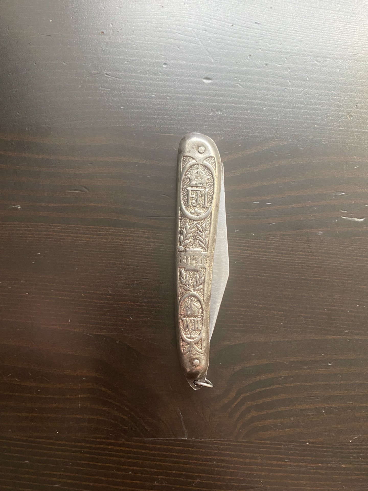 Patriotisches Klappmesser Kaiser Wilhelm II 1915 – Bild 1