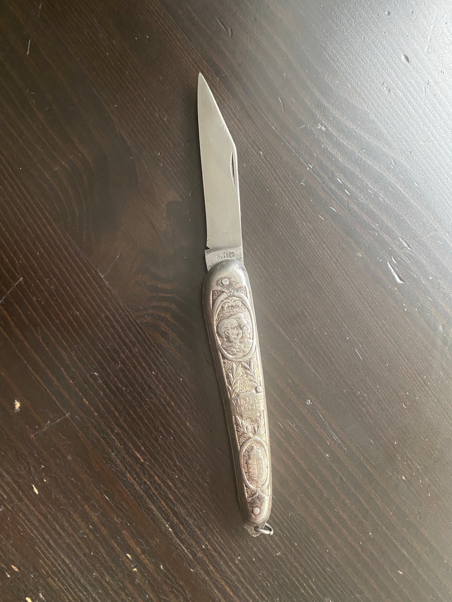 Patriotisches Klappmesser Kaiser Wilhelm II 1915 – Bild 5