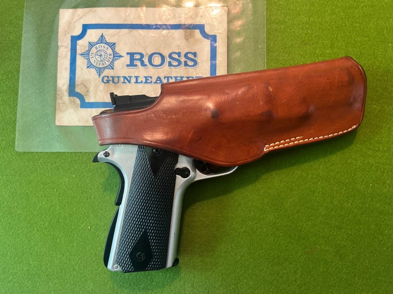 ROSS GÜRTELHOLSTER CZ 75 AUCH ACP 45 COLT 1911 BERETTA 90 SERIE VERGLEICHBARE – Bild 1