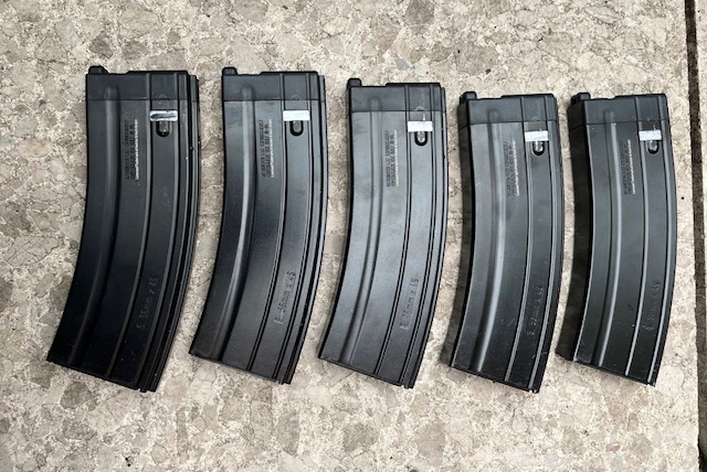 5 Stück VFC HK 416 M4 AR15 M16 GBB Gas Magazin V3 – Bild 1