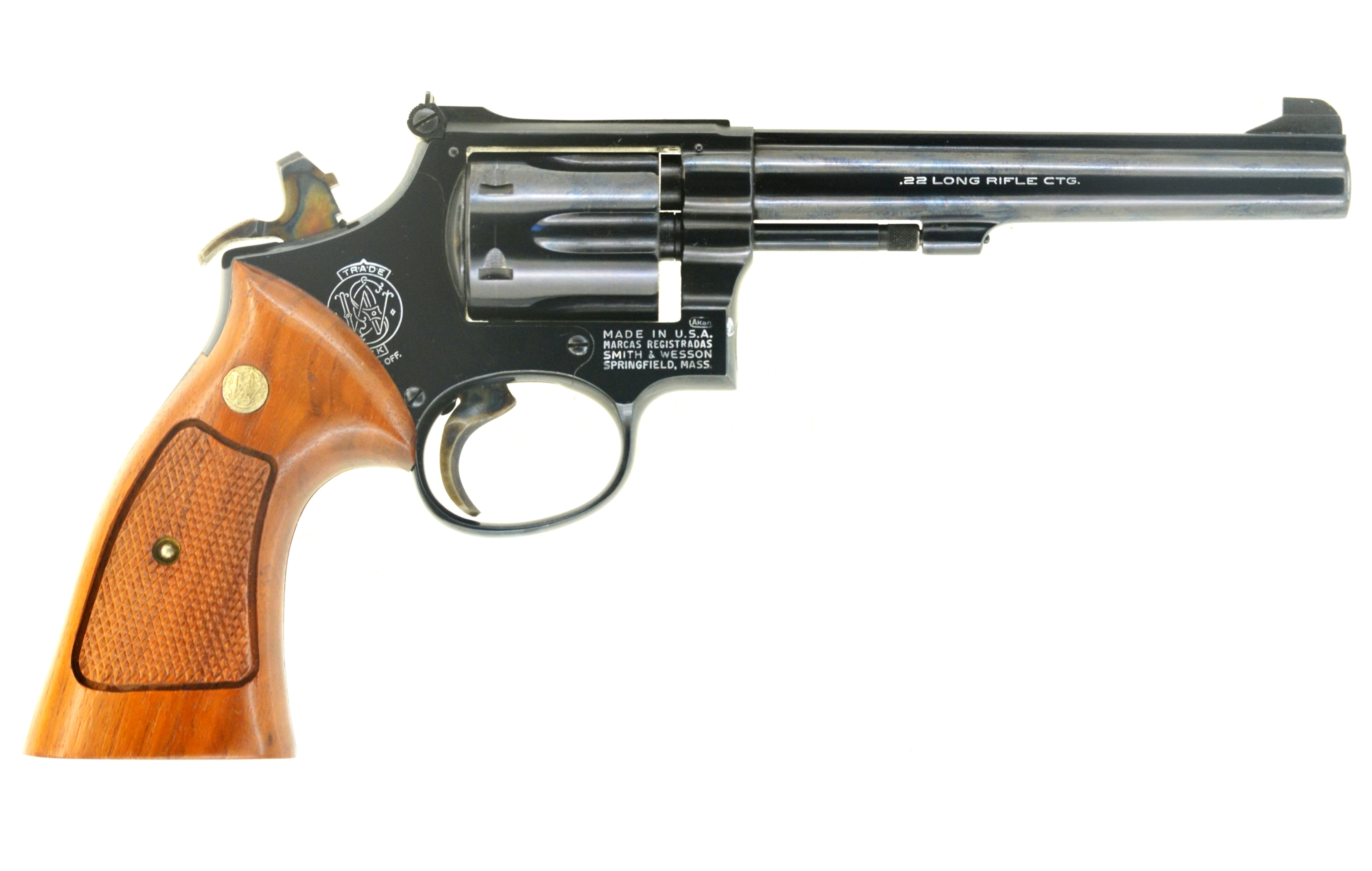 Revolver Sportrevolver Matchwaffe KK-Revolver Smith & Wesson Mod. 17-3 Kal. .22 l.r., Bj. 1972, 1a! – Bild 3