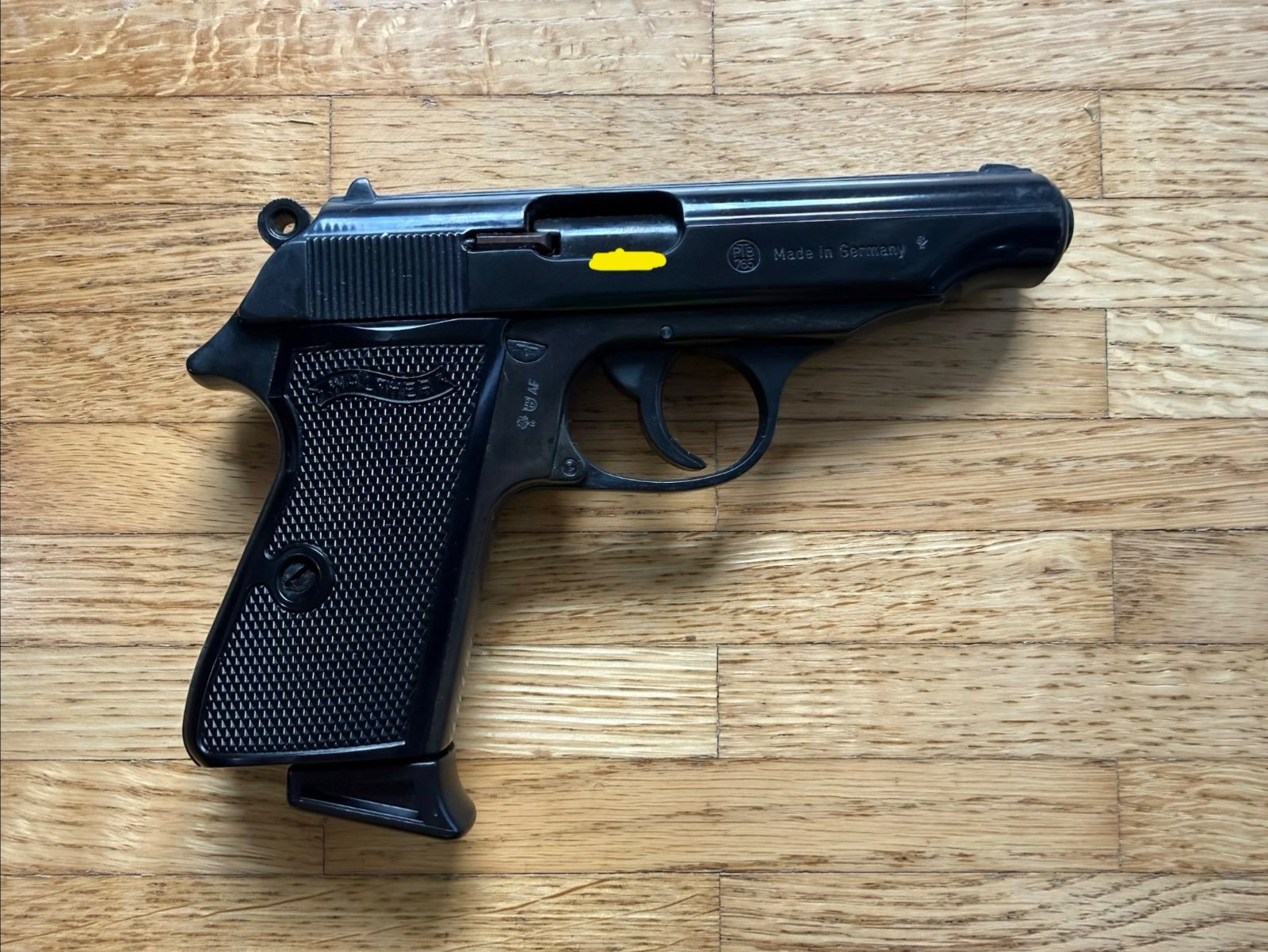 Walther PP Schreckschusspistole 9mm PTB 765 schwarz in sehr gutem Zustand – Bild 2