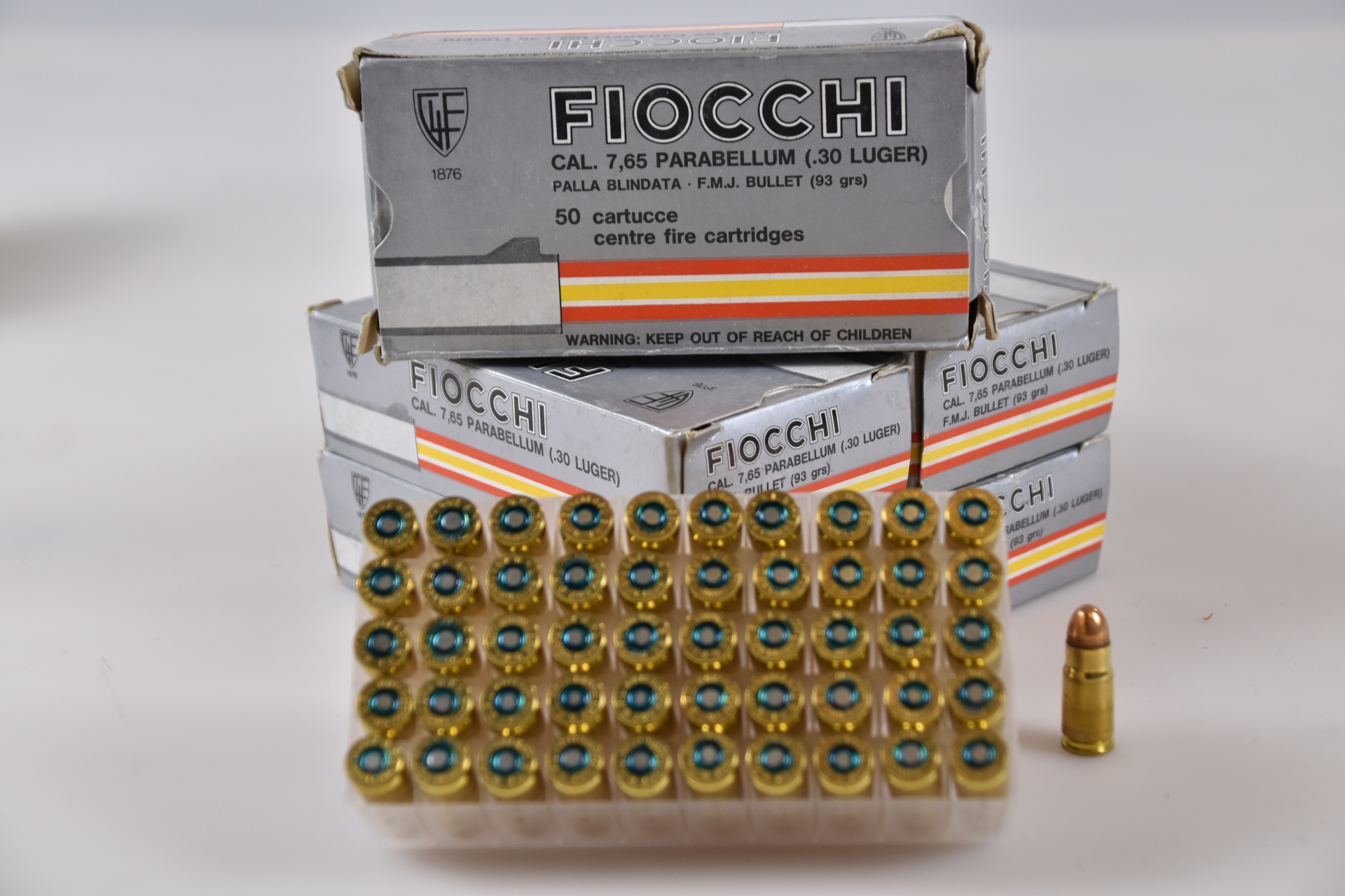 Munition 250 Schuss Fiocchi 7,65 Parabellum 93gr VM – Bild 2