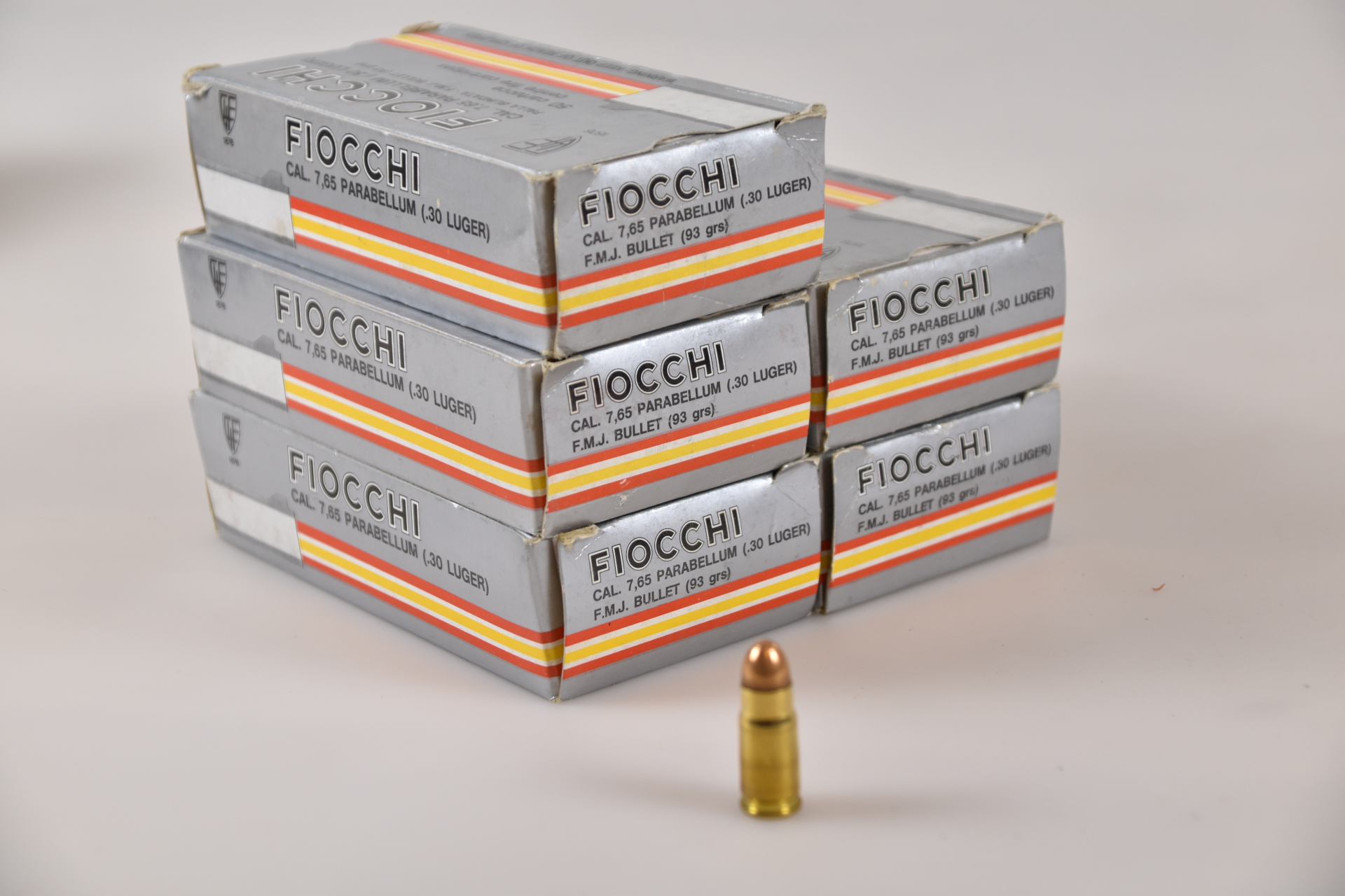 Munition 250 Schuss Fiocchi 7,65 Parabellum 93gr VM – Bild 1