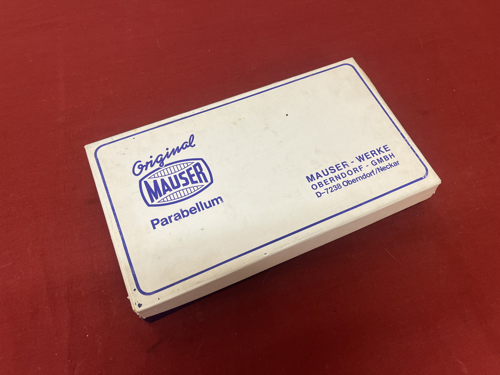 Original Mauser Parabellum Box / Karton mit Styroporeinsatz – Oberndorf – Bild 1