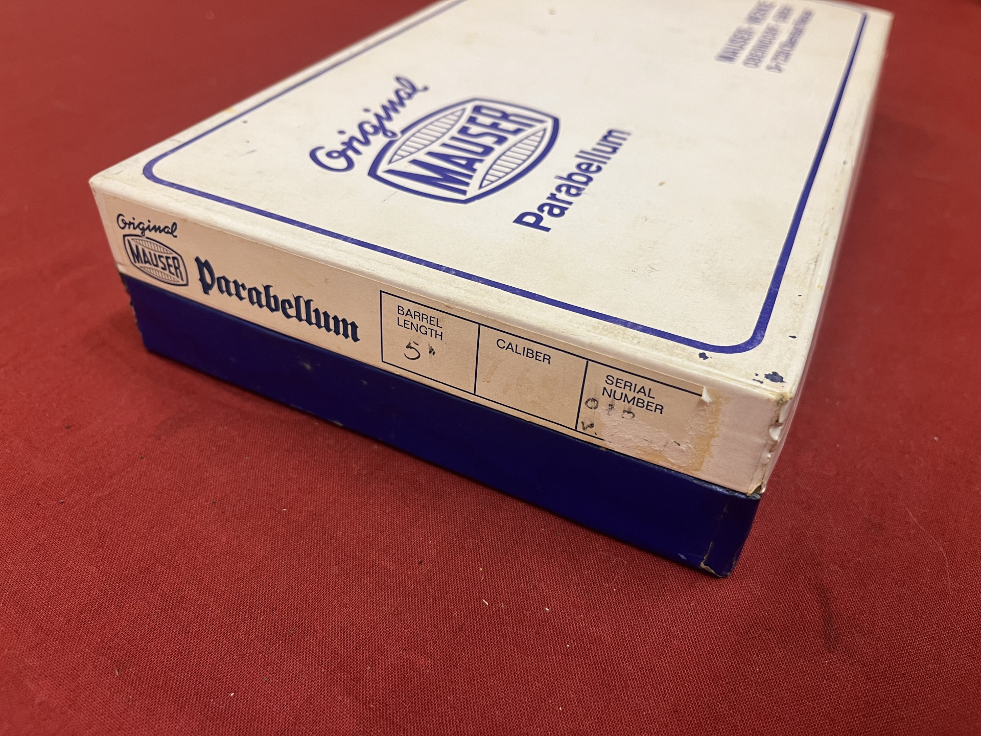 Original Mauser Parabellum Box / Karton mit Styroporeinsatz – Oberndorf – Bild 3