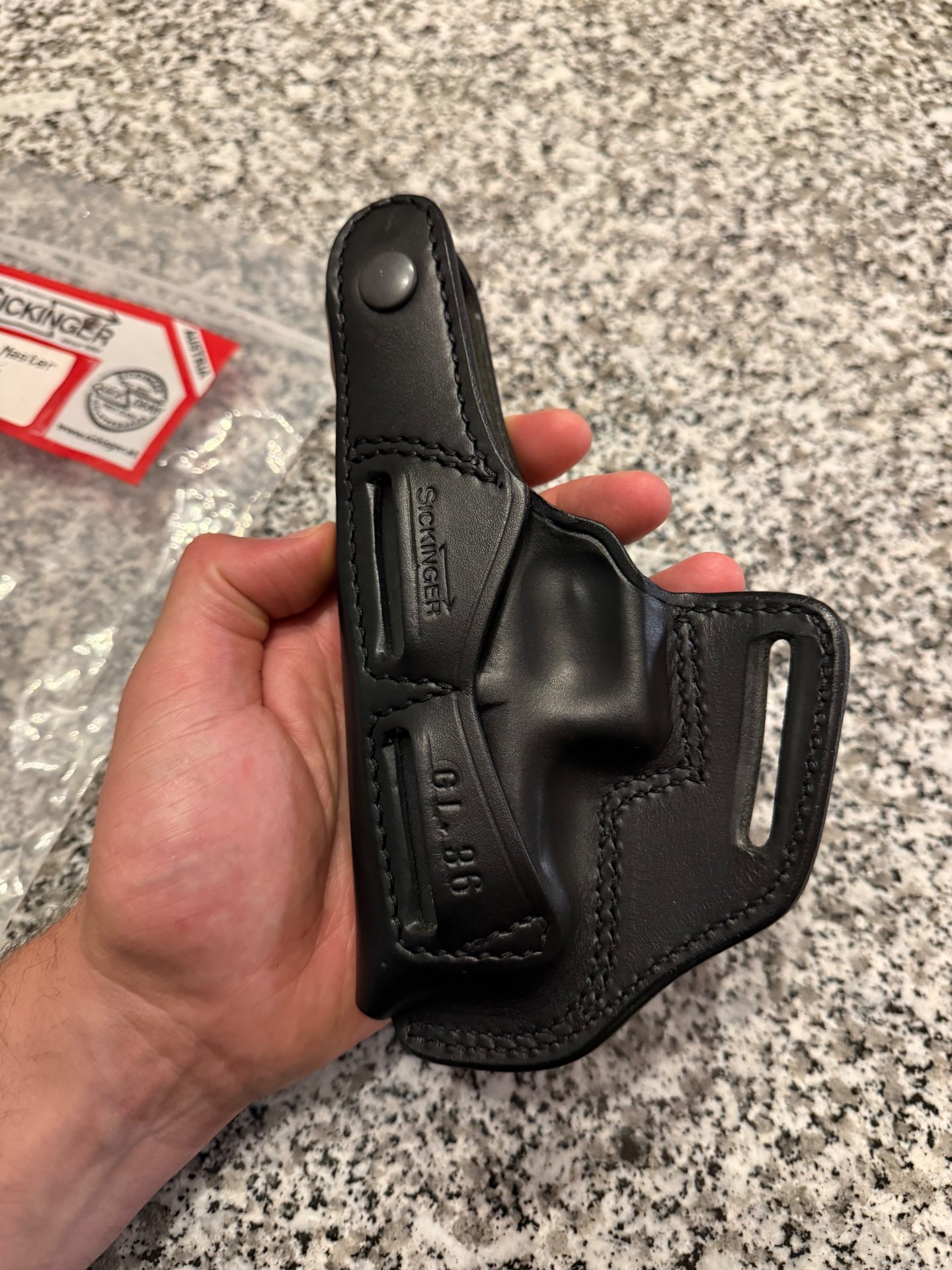 Glock 36 (Kal. .45 ACP), 5 Magazine, Sickinger Belt Master – Bild 6