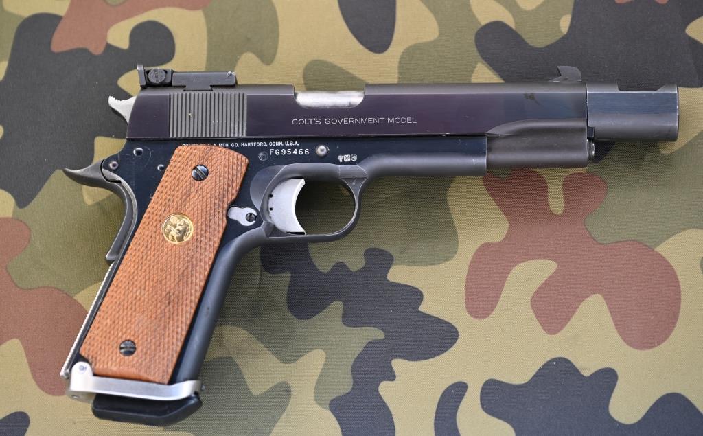 Pistole Sportwaffe Matchpistole Colt Government Mark IV Series 70 Kal. .45 ACP Bj. 1990 – Bild 4