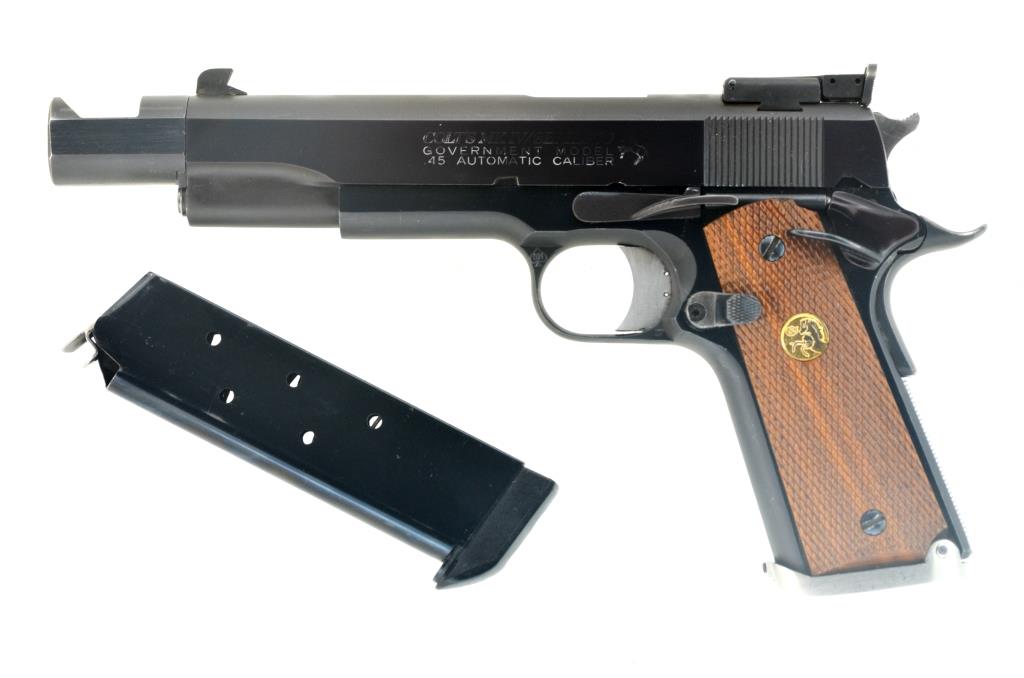 Pistole Sportwaffe Matchpistole Colt Government Mark IV Series 70 Kal. .45 ACP Bj. 1990 – Bild 3