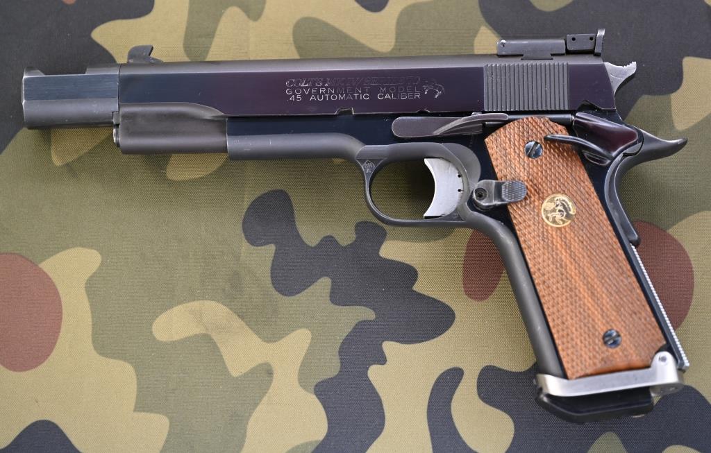 Pistole Sportwaffe Matchpistole Colt Government Mark IV Series 70 Kal. .45 ACP Bj. 1990 – Bild 2