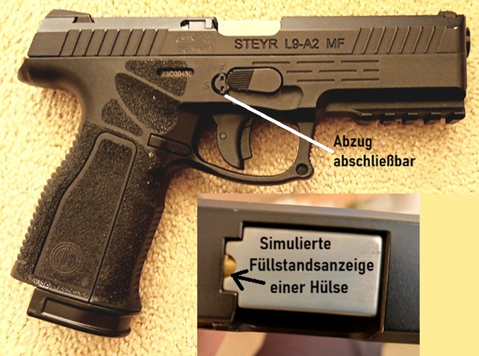 STEYR L9-A2 CO2 6mm originalgetreues Aussehen – Bild 1