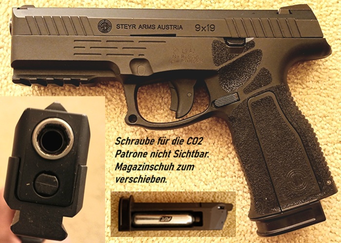 STEYR L9-A2 CO2 6mm originalgetreues Aussehen – Bild 2