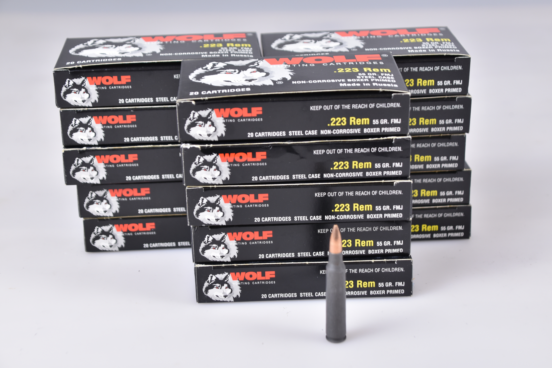 Munition 300 Schuss Wolf .223 REM 55gr VM – Bild 1