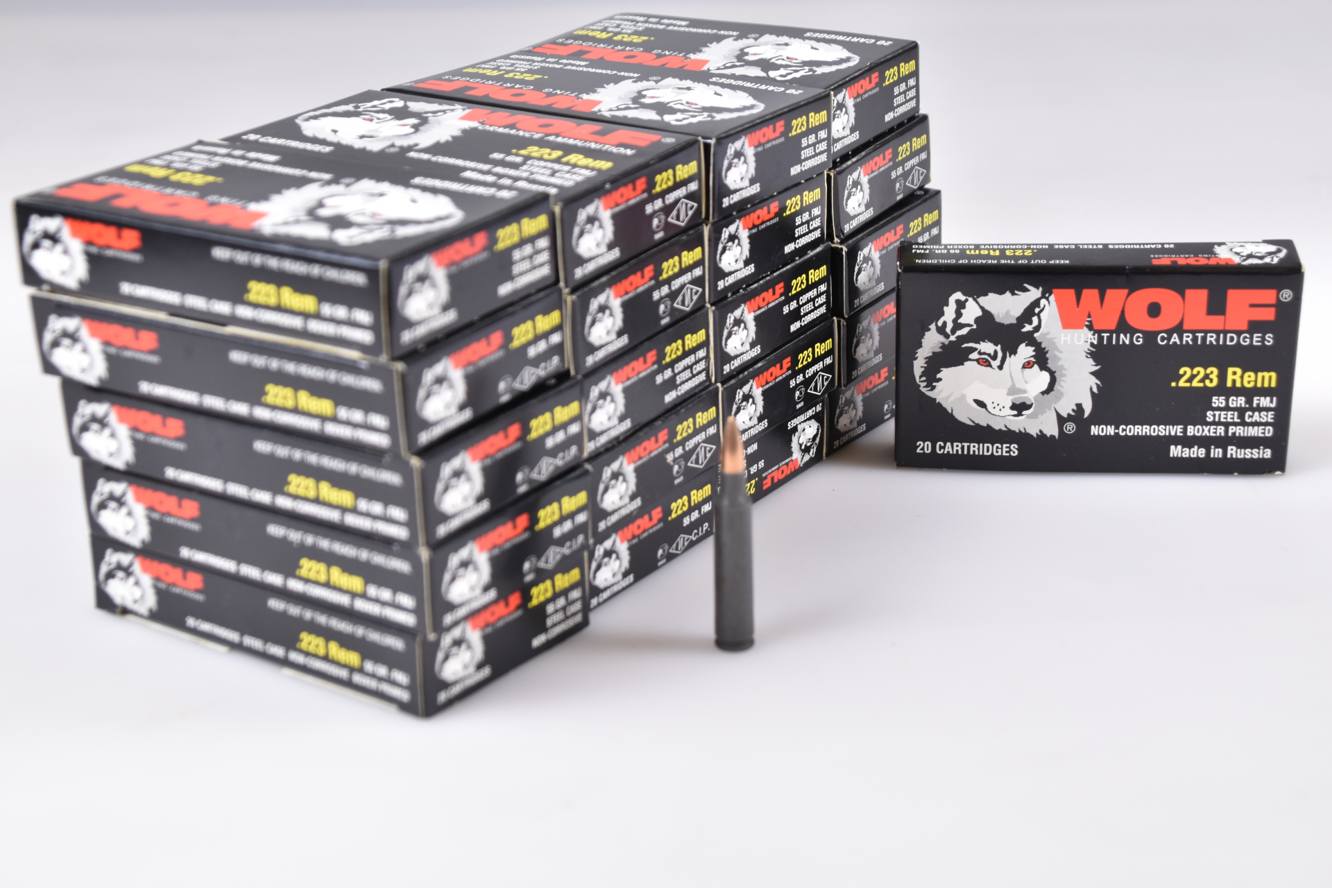 Munition 420 Schuss Wolf .223 REM 55gr VM – Bild 2