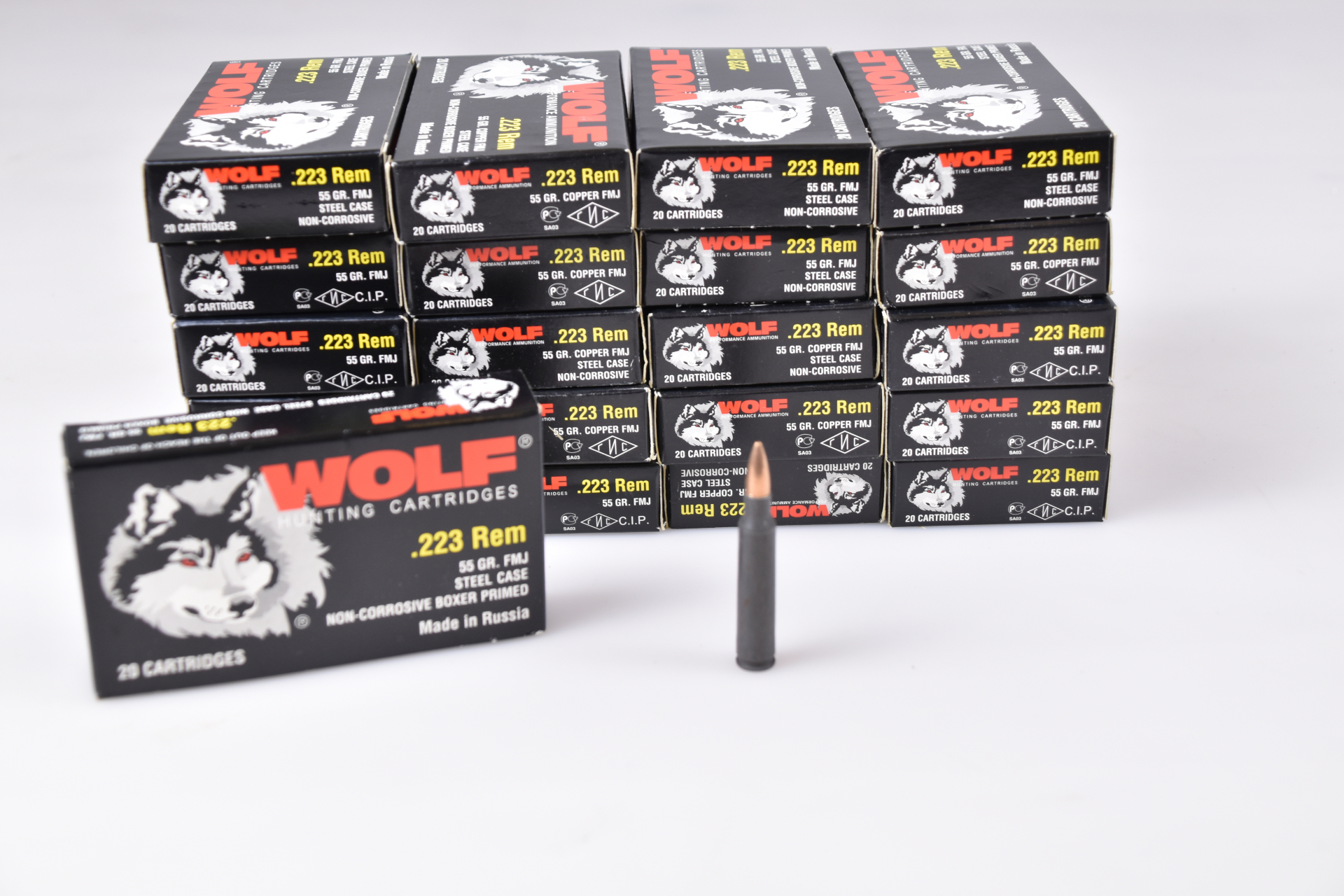 Munition 420 Schuss Wolf .223 REM 55gr VM – Bild 1