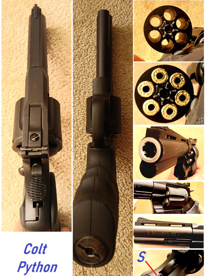CO2 Colt Python 375 4 Zoll Vollmetall 6mm – slika 3
