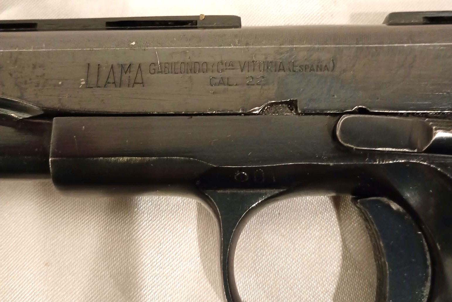 Llama Pistole Kal .22 lfb long rifle Gabilondo Eibar Spanien Colt Miniatur 1911 Kopie – Bild 4
