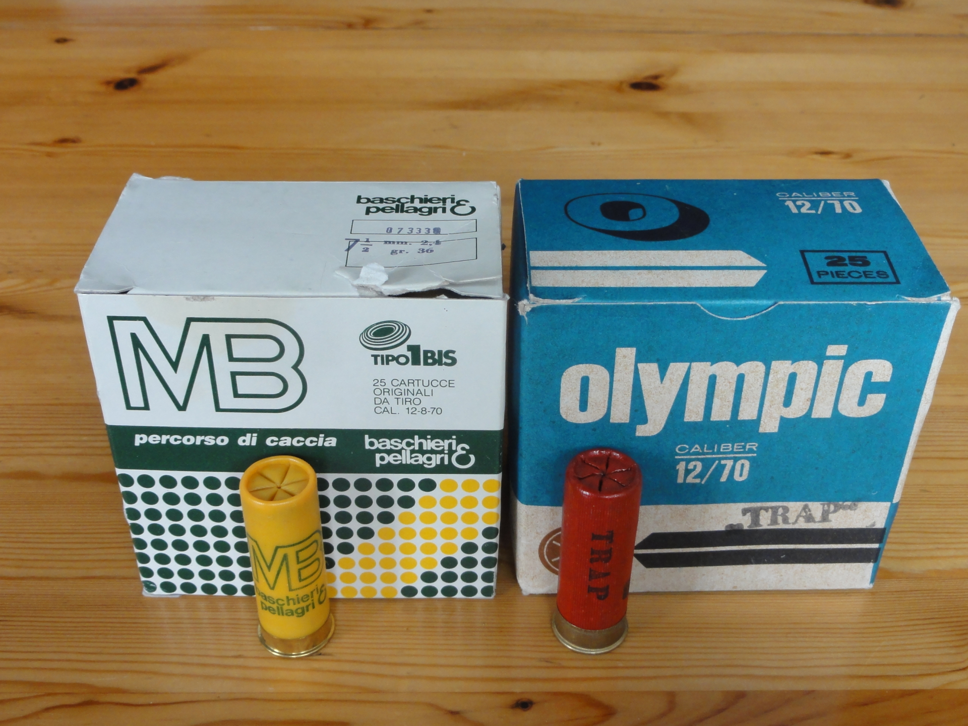 Munition Schrot 12/70 2,4mm von Paschieri &Pellagri und Olympic – Bild 1