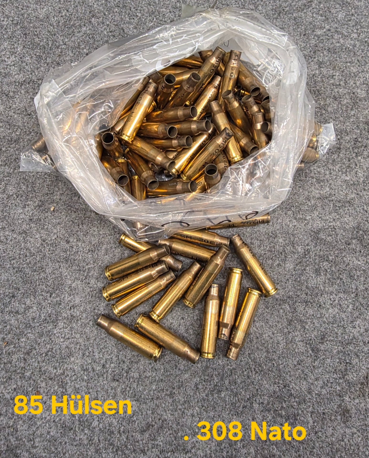 ca. 85 Stück leere Hülsen .308 Nato für Wiederlader – Bild 1