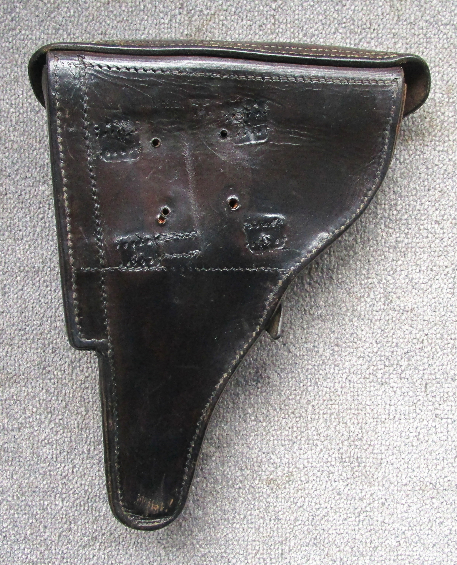 Pistolentasche Koffertasche für Pistole 08 P08 Carl Heinichen Dresden 1938 WaA nicht P08 PPK Hsc – Bild 2