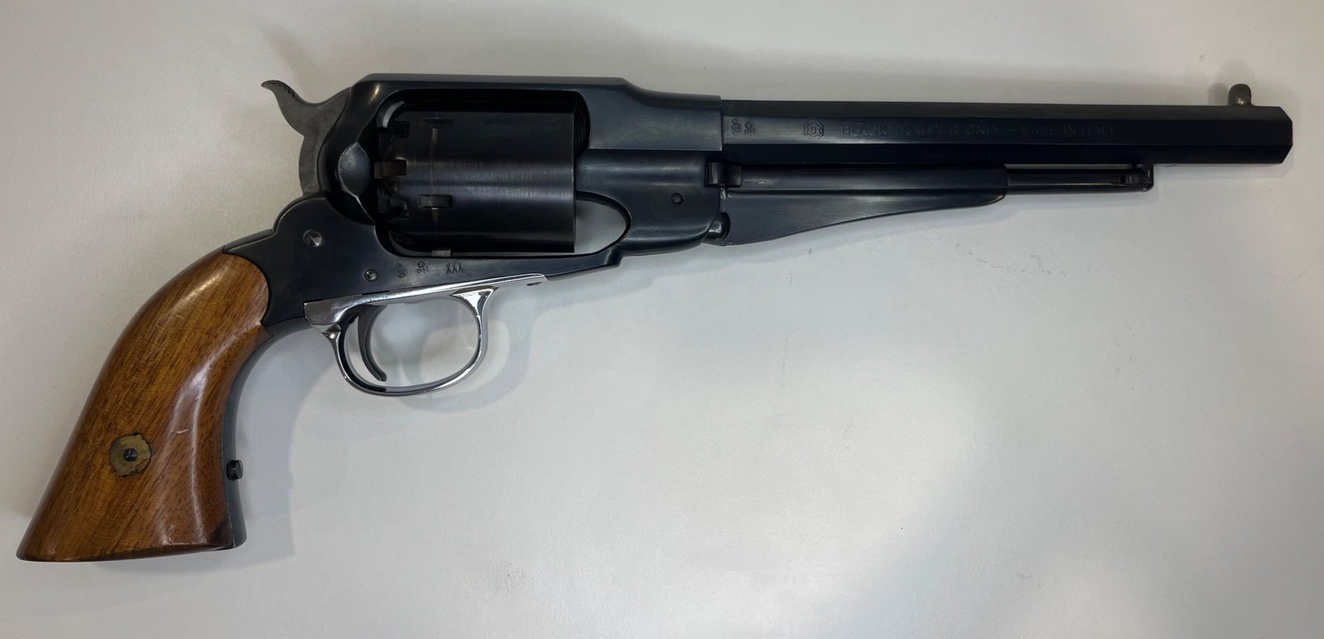 Vorderladerrevolver Remington 1858 New Army – Cal. .44 – Italienische Fertigung (1974) – Bild 2