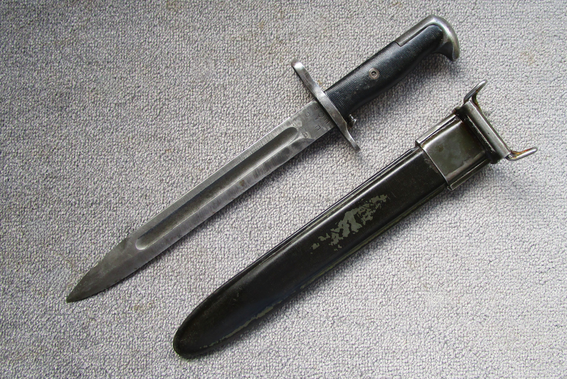 Bajonett Seitengewehr für US Garand M1 Hersteller UC Utica Cutlery Company 2WK Fertigung nicht Carbi – Bild 2