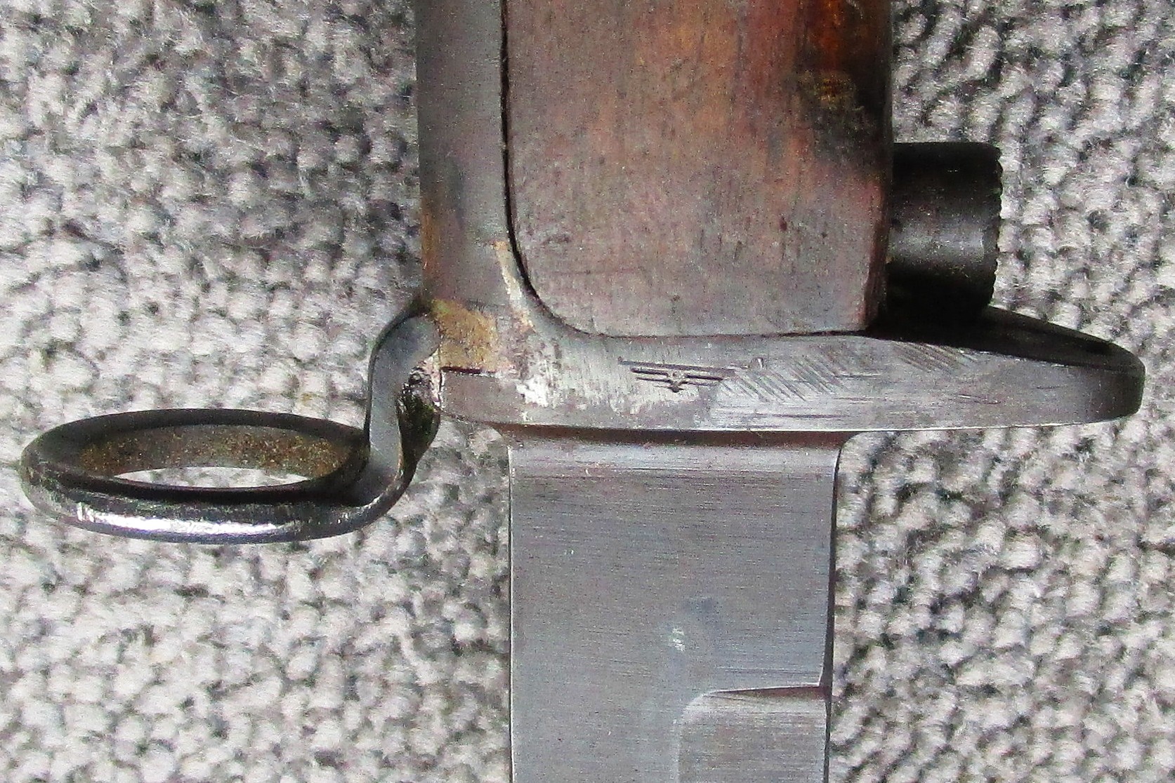Norwegisches Krag Jörgensen Bajonett Seitengewehr M.1894 mit WaA-Abnahme Wehrmacht Kongsberg mit Kop – Bild 3