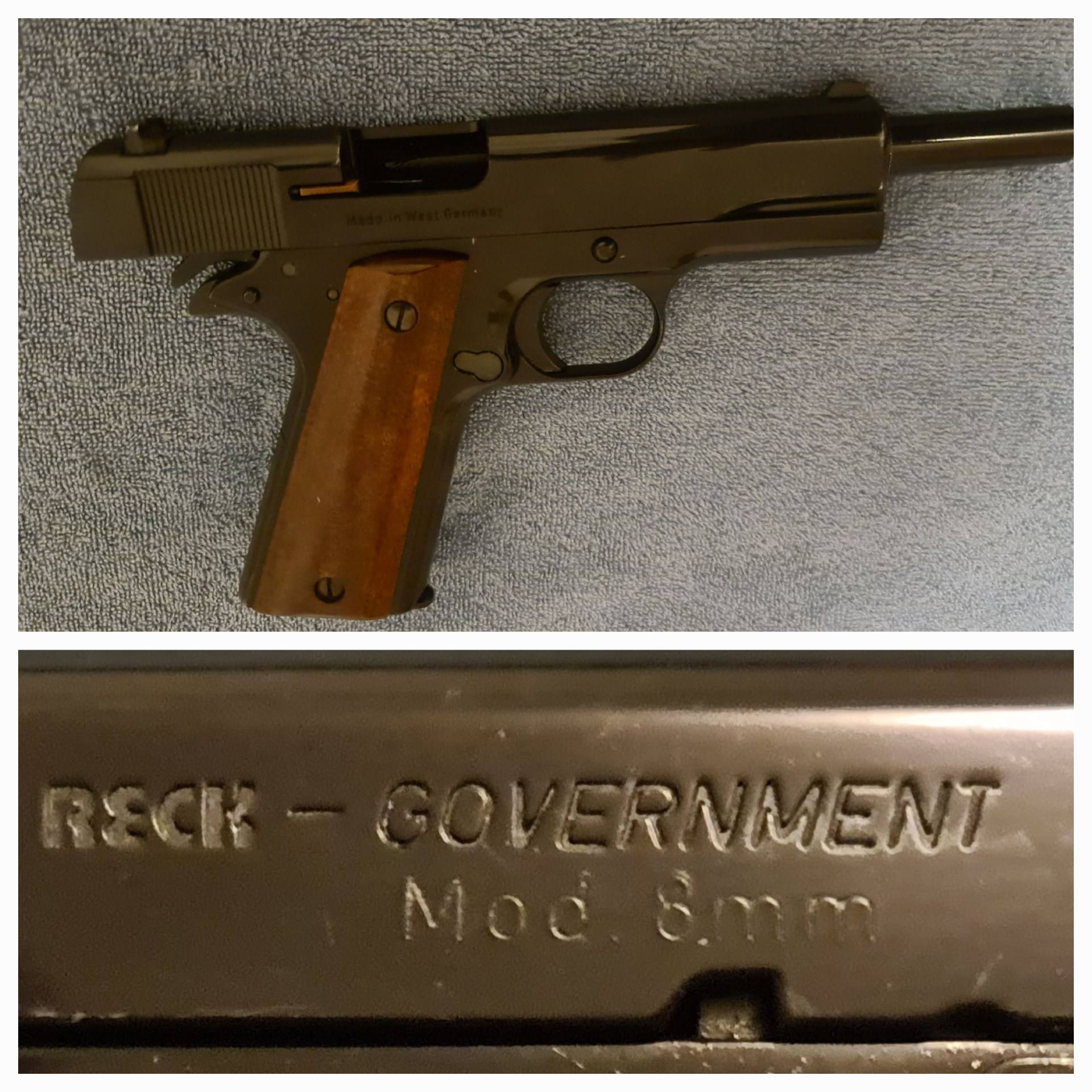 Reck GOVERNMENT Mod. 8mm , PTB 531 , Cal. 8mm PAK , sehr schöner Zustand – Bild 6