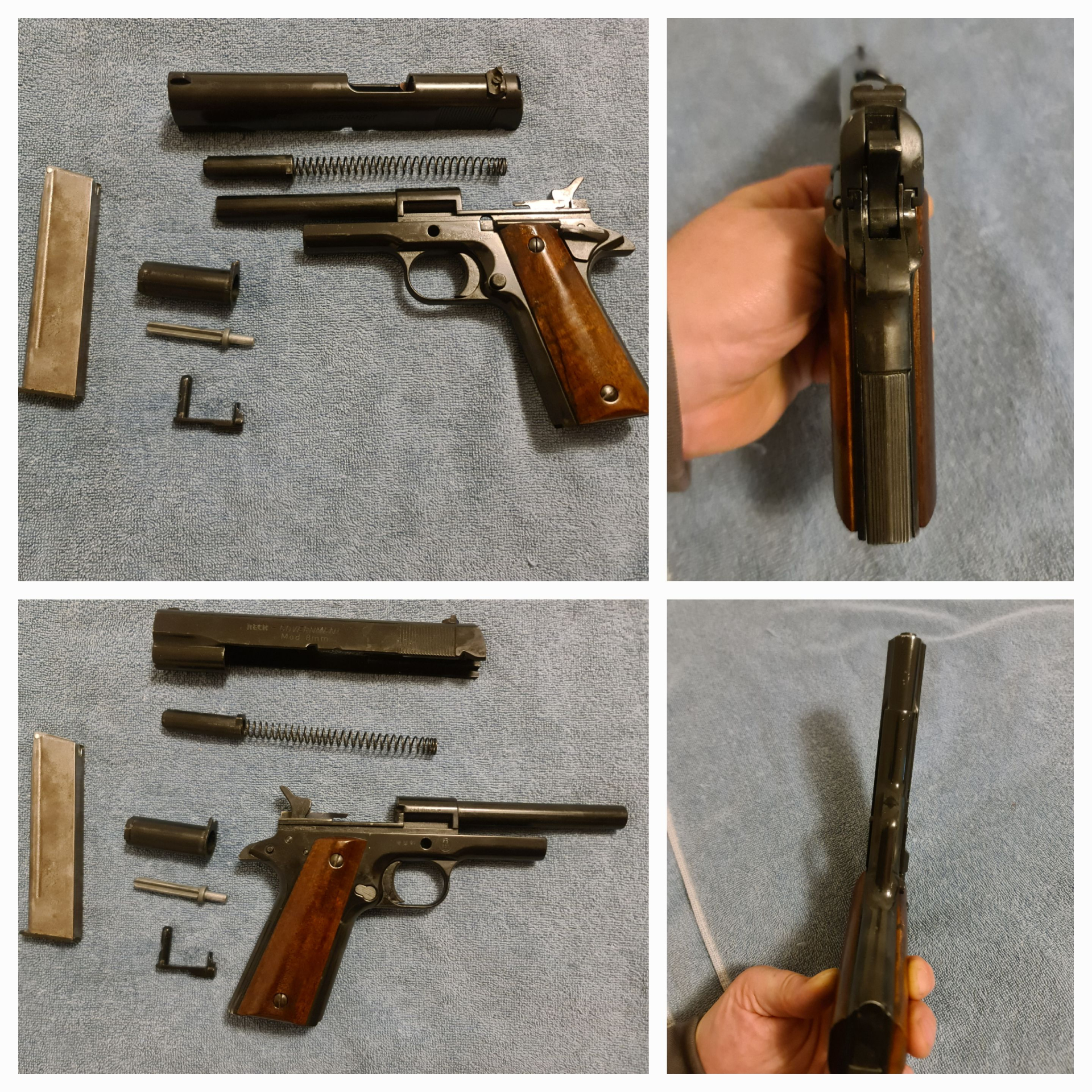 Reck GOVERNMENT Mod. 8mm , PTB 531 , Cal. 8mm PAK , sehr schöner Zustand – Bild 5