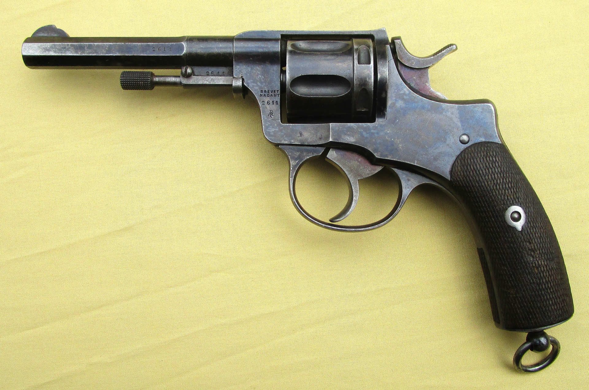 Nagant Revolver M1893 Norwegische Marine m/93 nummerngleich Kal.7,5mm – Bild 1