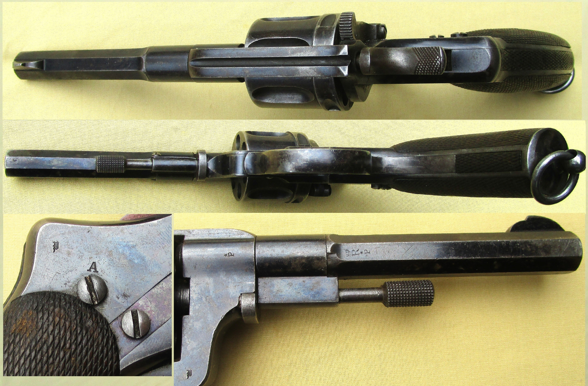 Nagant Revolver M1893 Norwegische Marine m/93 nummerngleich Kal.7,5mm – Bild 5