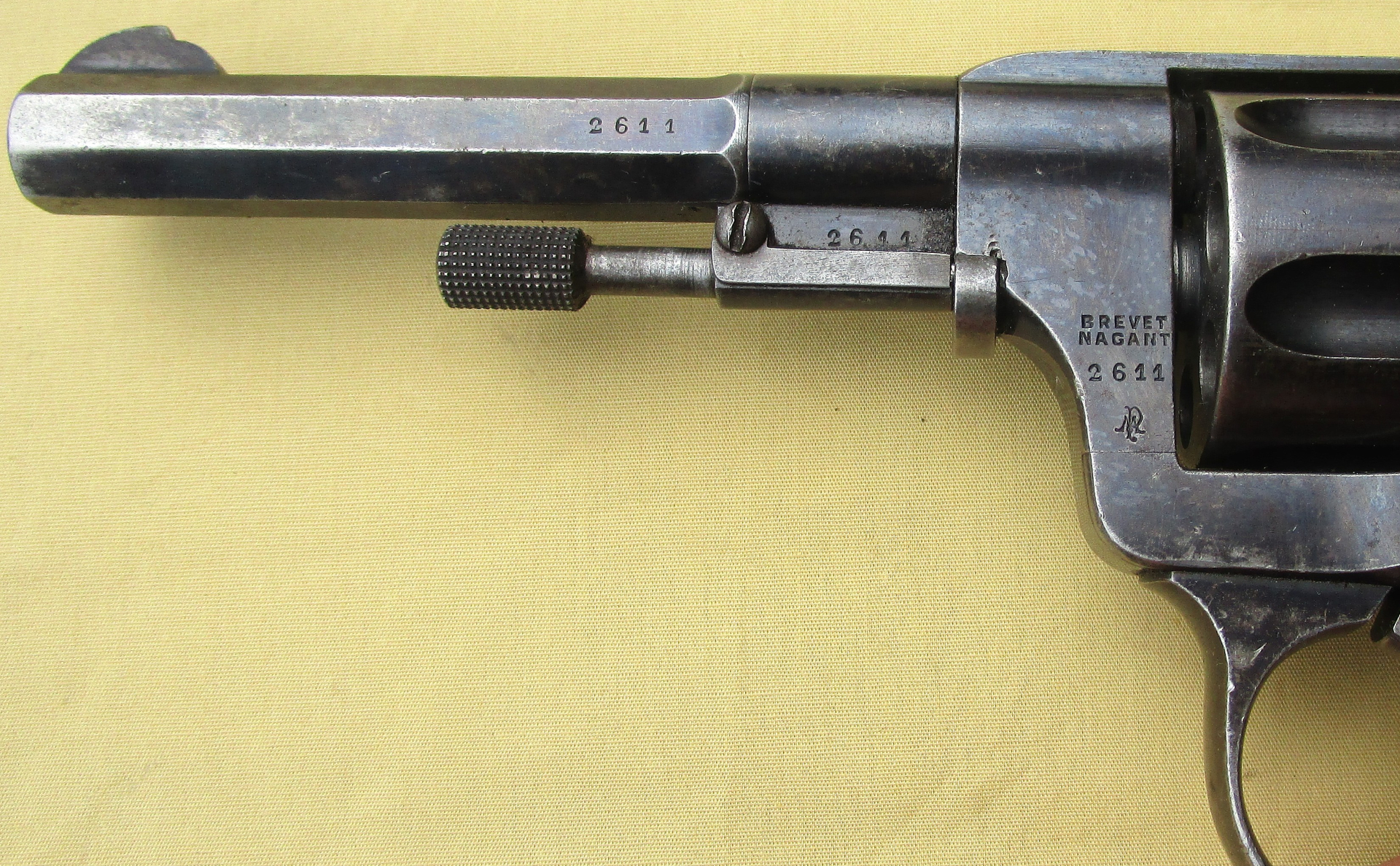 Nagant Revolver M1893 Norwegische Marine m/93 nummerngleich Kal.7,5mm – Bild 3