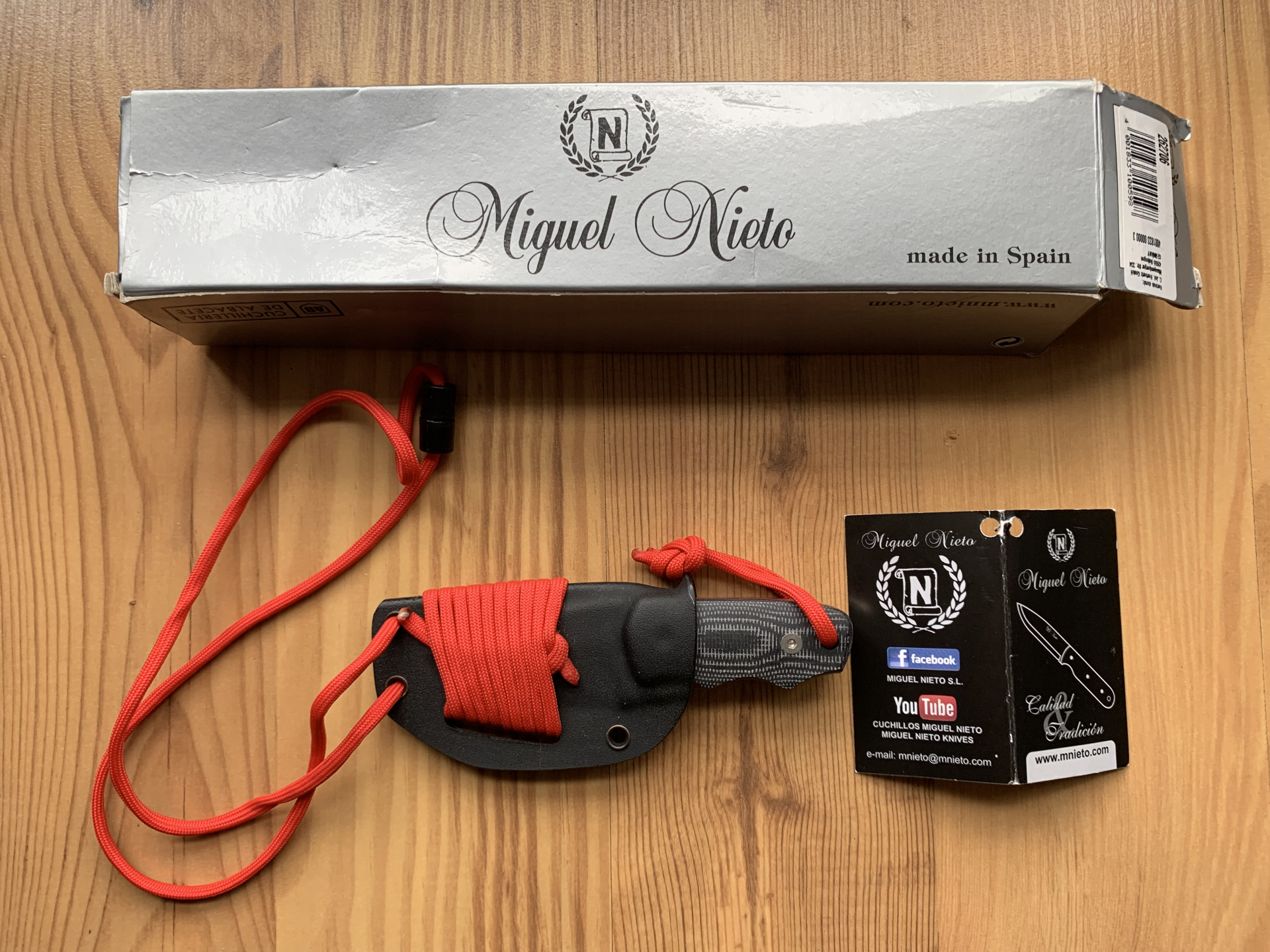 NIETO Neck-Knife "CHAMAN MICRA" in Full-Tang-Bauweise – Bild 2